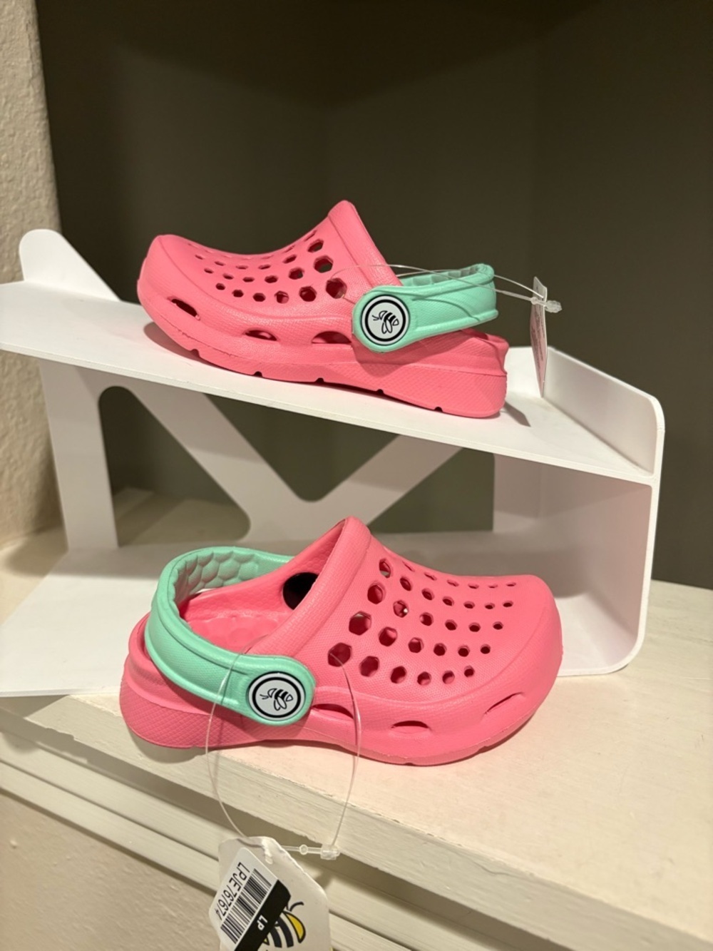 JOYBEES Harper Pink Mint Active Clog Water Shoe Girls Toddler Infant Size 4 / 5